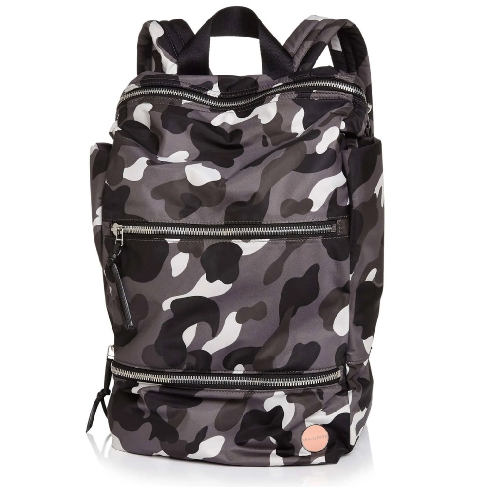 shortyLOVE Boxer Large Backpack Black Gray Camo New With Tag 🏷️